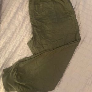 Drawstring Joggers in Twill